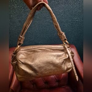 Coach Parker Rose Gold Metallic Hobo Bag